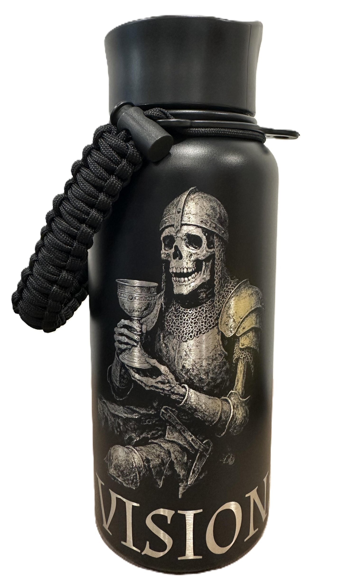 "Cursed Drink" 32oz Stainless Steel Black Bottle