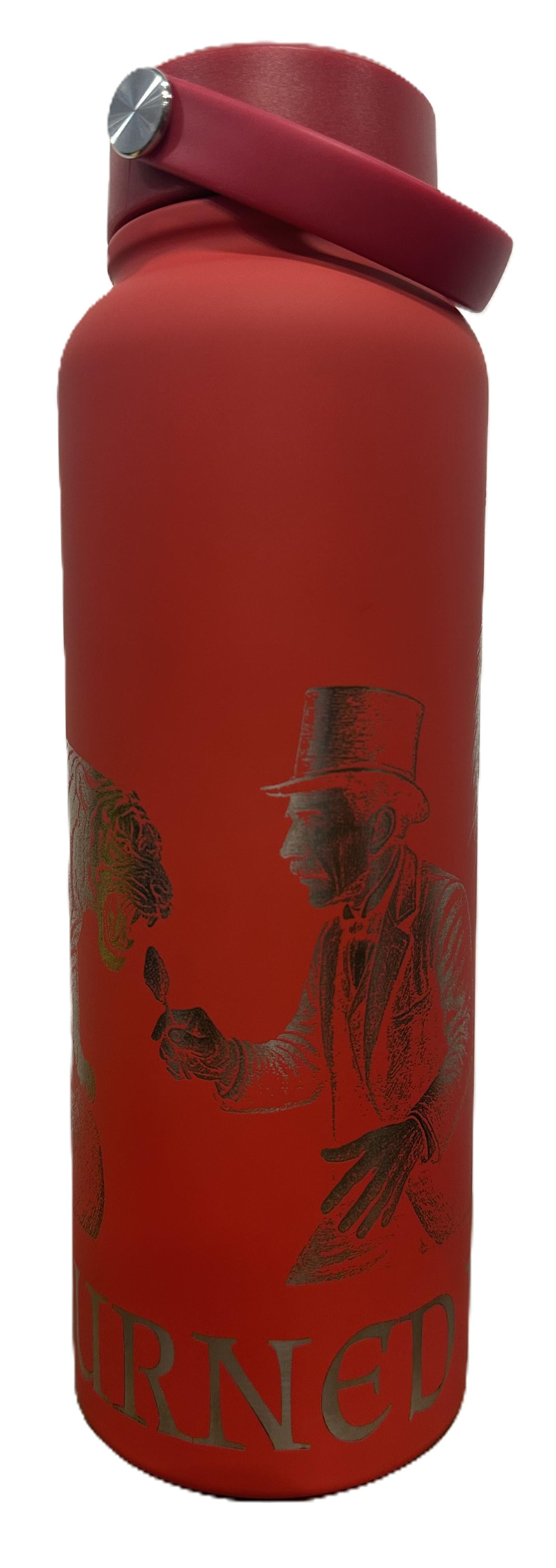 "The Hand that Feeds You" 40 ounce Soft-Touch Powder-Coated Finish (Red)