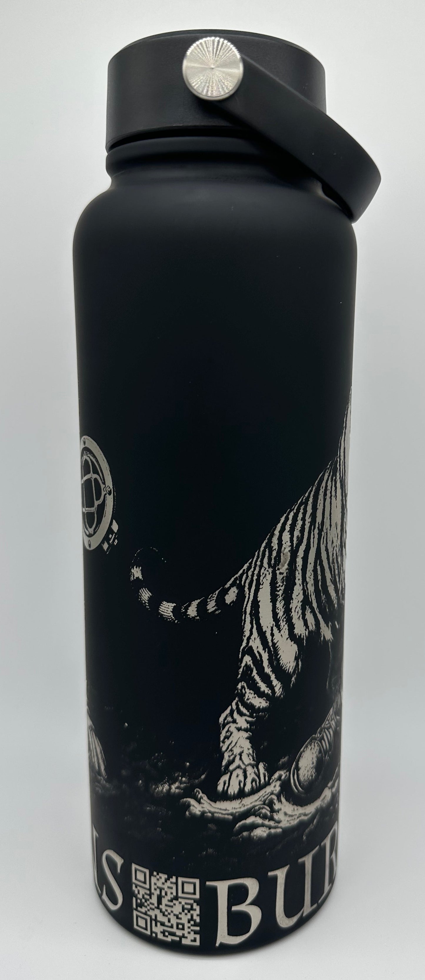 "You've Got To Be Monkey Fisting Me" 40 ounce Soft-Touch Powder-Coated Finish (Black)
