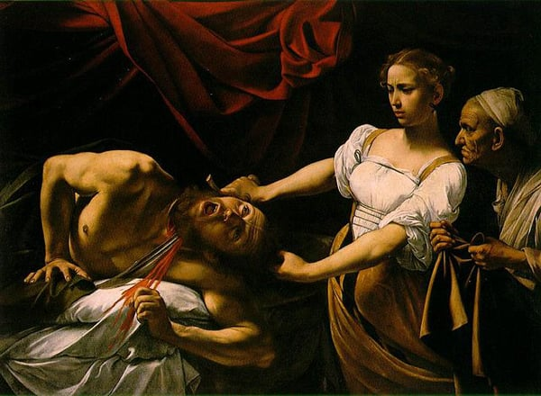 Visions of Caravaggio, 1599 - "Judith Beheading Holofernes"