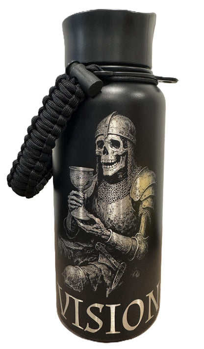 "Cursed Drink" 32oz Stainless Steel Black Bottle