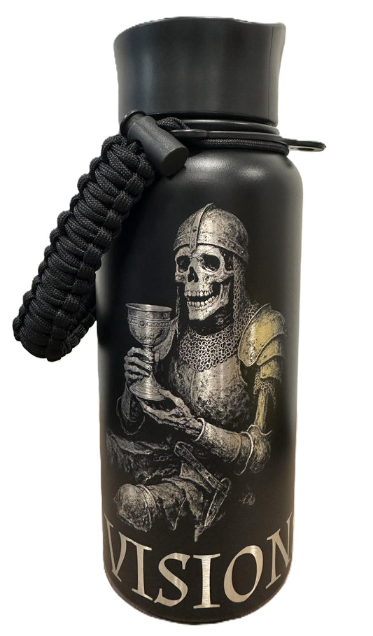 "Cursed Drink" 32oz Stainless Steel Black Bottle