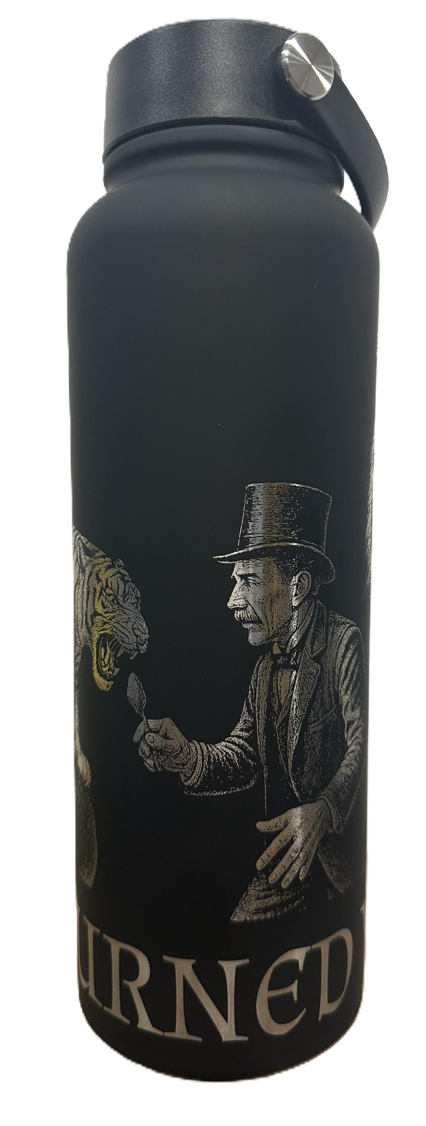 "The Hand that Feeds You" 40 ounce Soft-Touch Powder-Coated Finish (Black)