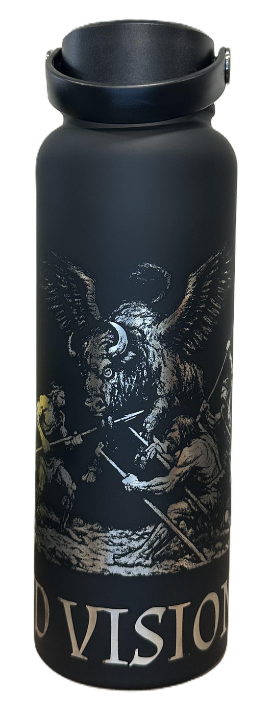 "Buffalo Wing" 40 ounce Soft-Touch Powder-Coated Finish (Black)