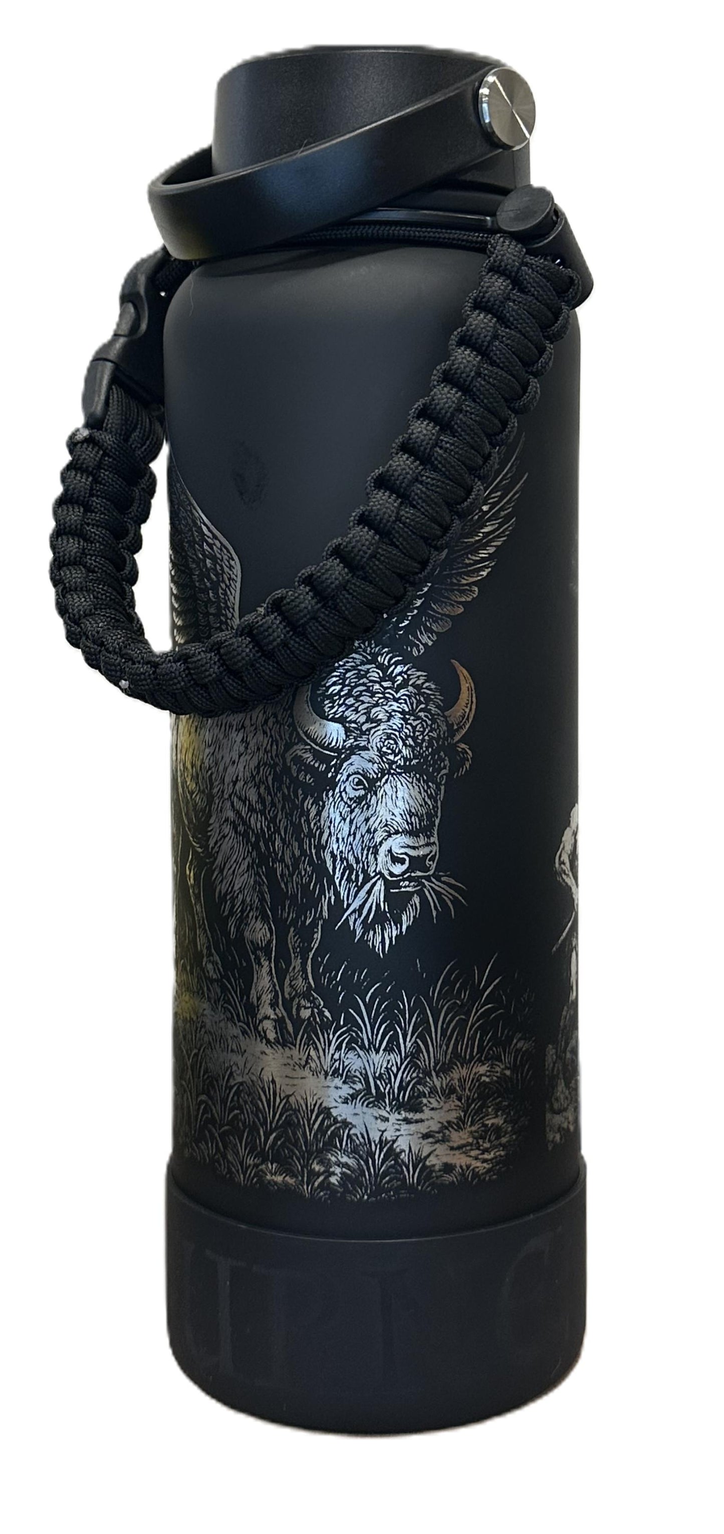 "Buffalo Wing" 40 ounce Soft-Touch Powder-Coated Finish (Black)
