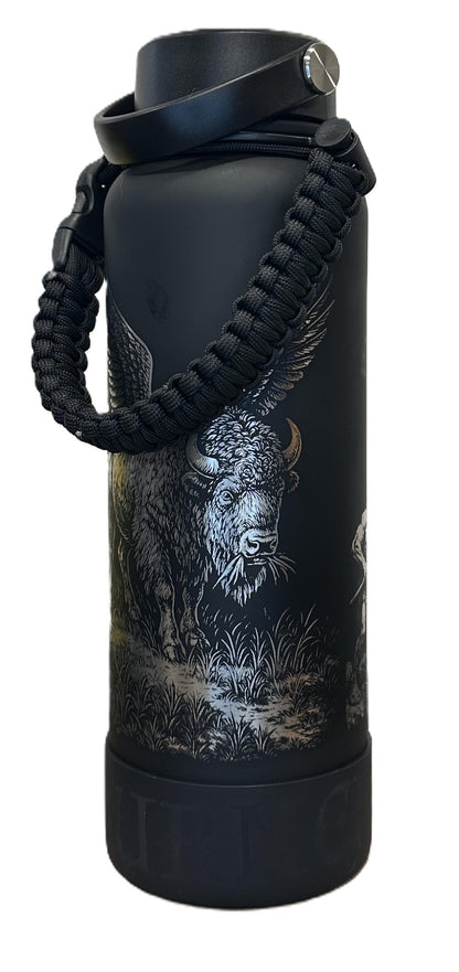"Buffalo Wing" 40 ounce Soft-Touch Powder-Coated Finish (Black)