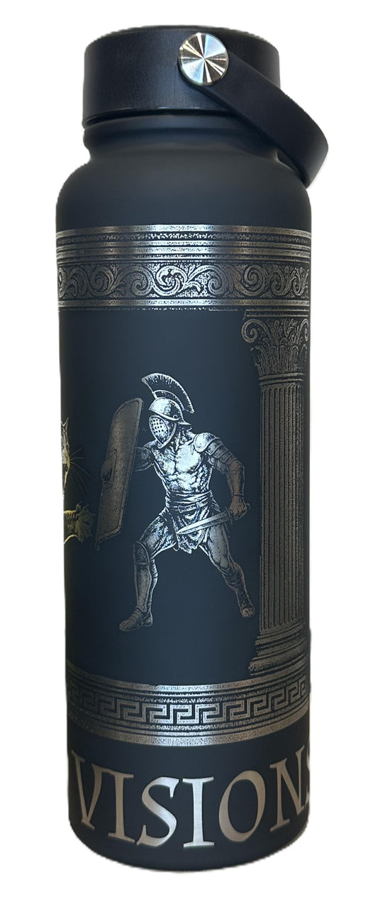 "Gladiator Cats" 40 ounce Soft-Touch Powder-Coated Finish (Black)