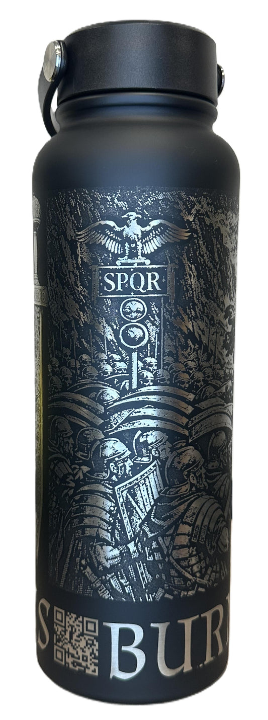 "Villari" 40 ounce Soft-Touch Powder-Coated Finish (Black)