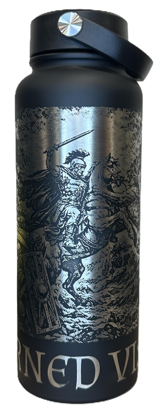 "Villari" 40 ounce Soft-Touch Powder-Coated Finish (Black)