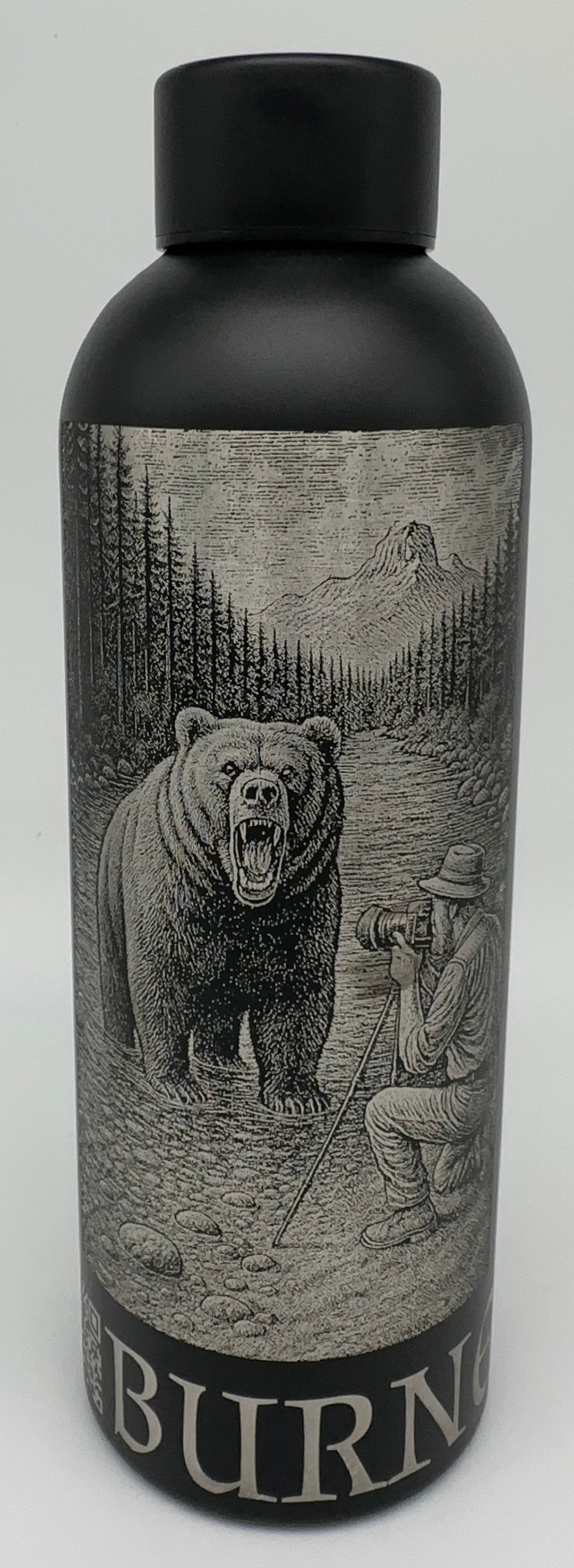 "Zackboni and the Bear" 17oz Stainless Steel Bottle