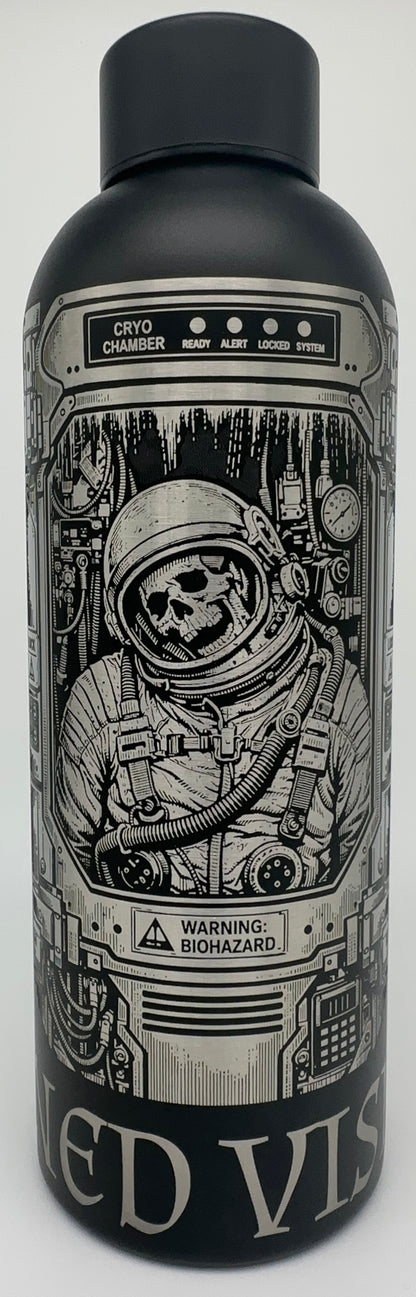 "One way Sleep" 17oz Stainless Steel Bottle