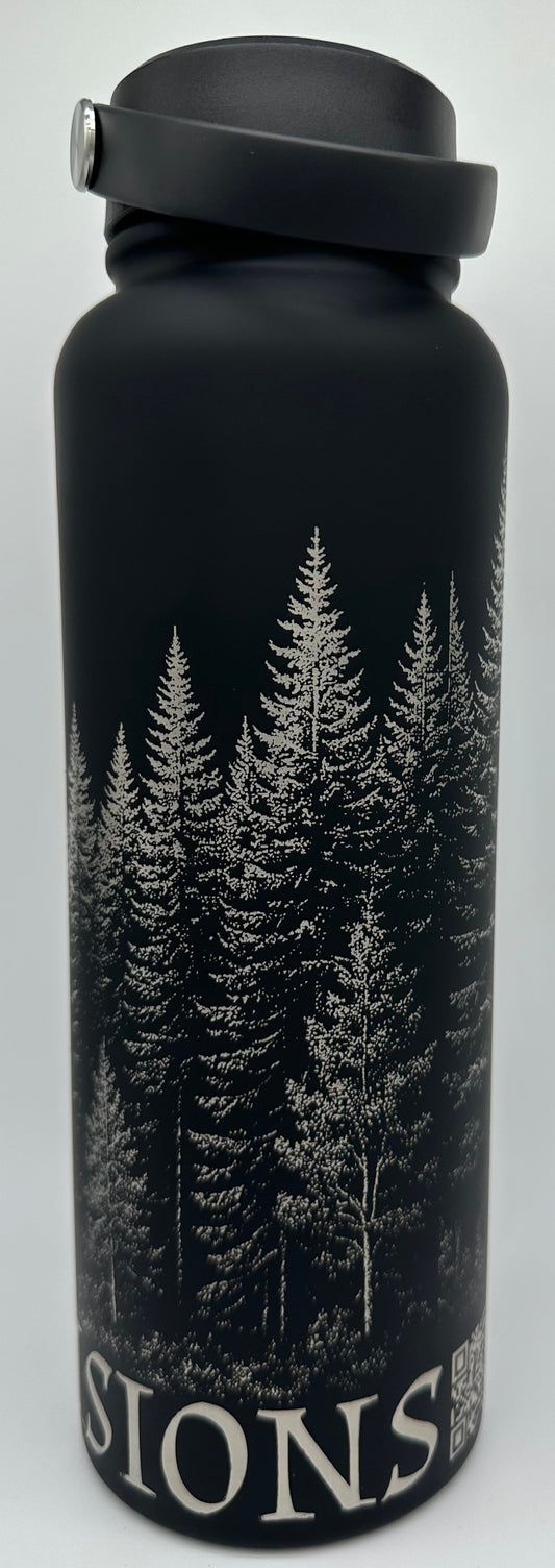 "Big Foot Chugs" 40 ounce Soft-Touch Powder-Coated Finish (Black)