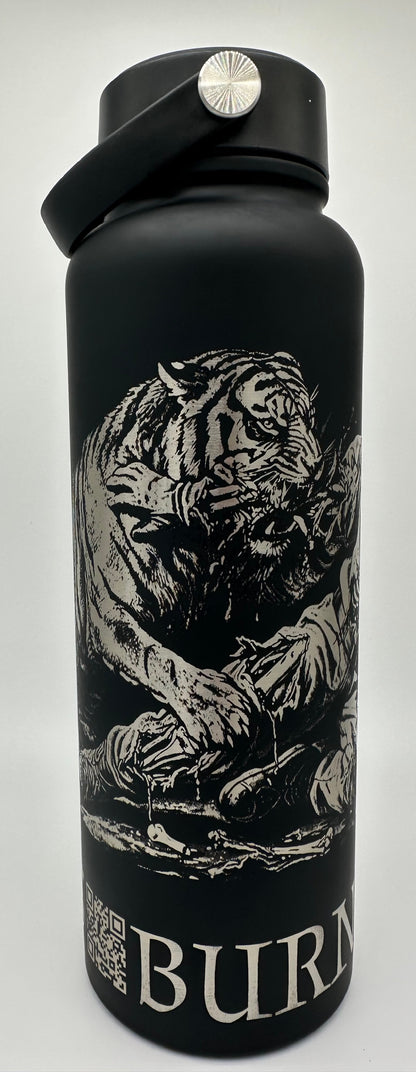 "You've Got To Be Monkey Fisting Me" 40 ounce Soft-Touch Powder-Coated Finish (Black)