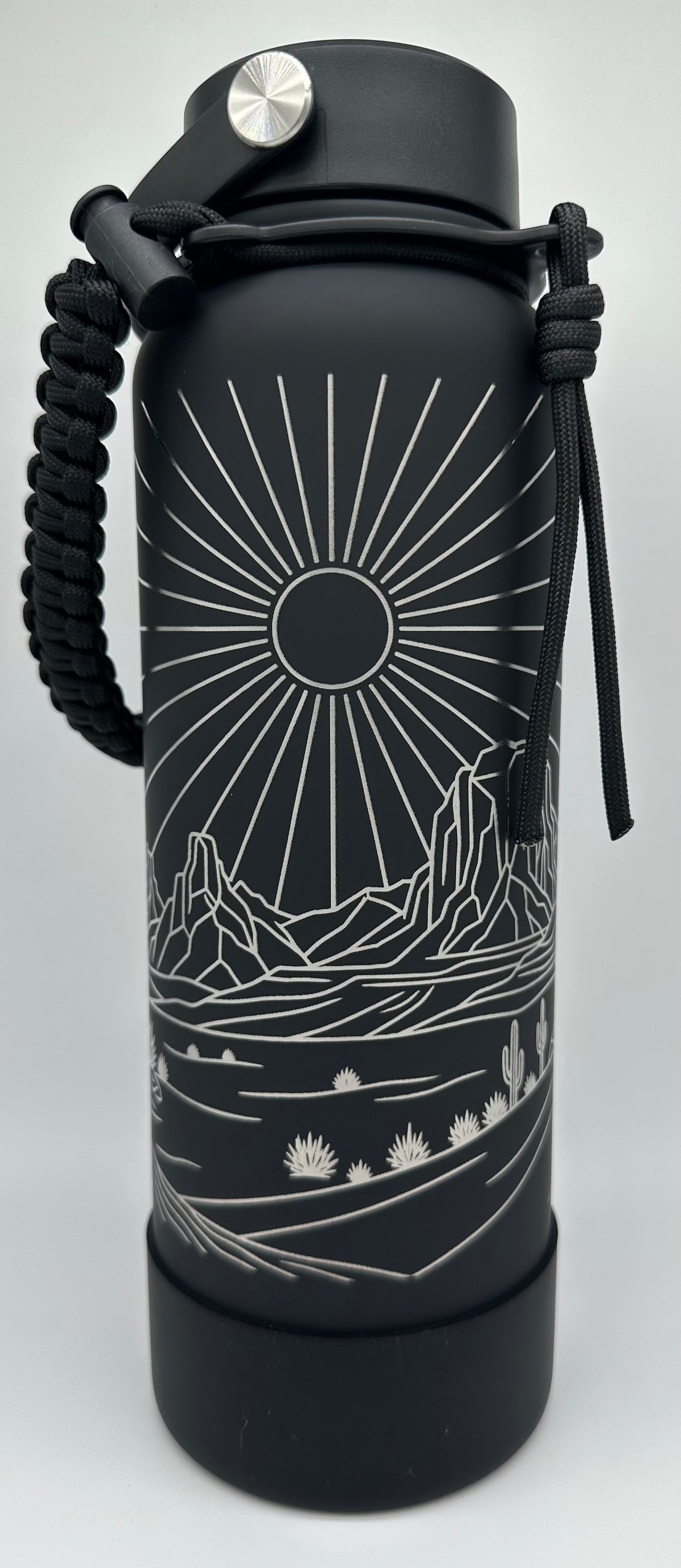 "Black Hole Sun, Desert" 40 ounce Soft-Touch Powder-Coated Finish (Black)