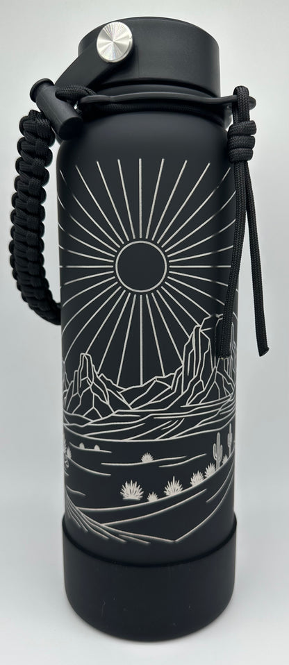 "Black Hole Sun, Desert" 40 ounce Soft-Touch Powder-Coated Finish (Black)