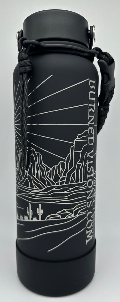 "Black Hole Sun, Desert" 40 ounce Soft-Touch Powder-Coated Finish (Black)