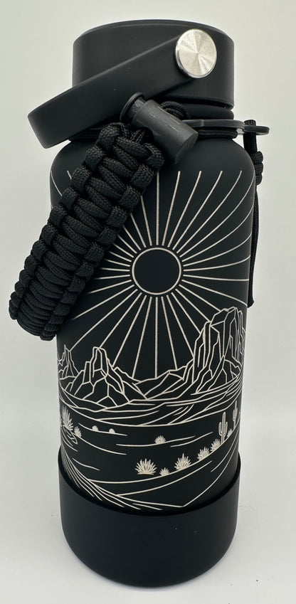 "Black Hole Sun, Desert" 34 ounce Soft-Touch Powder-Coated Finish (Black)
