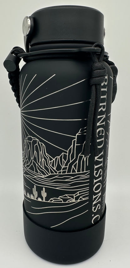 "Black Hole Sun, Desert" 34 ounce Soft-Touch Powder-Coated Finish (Black)