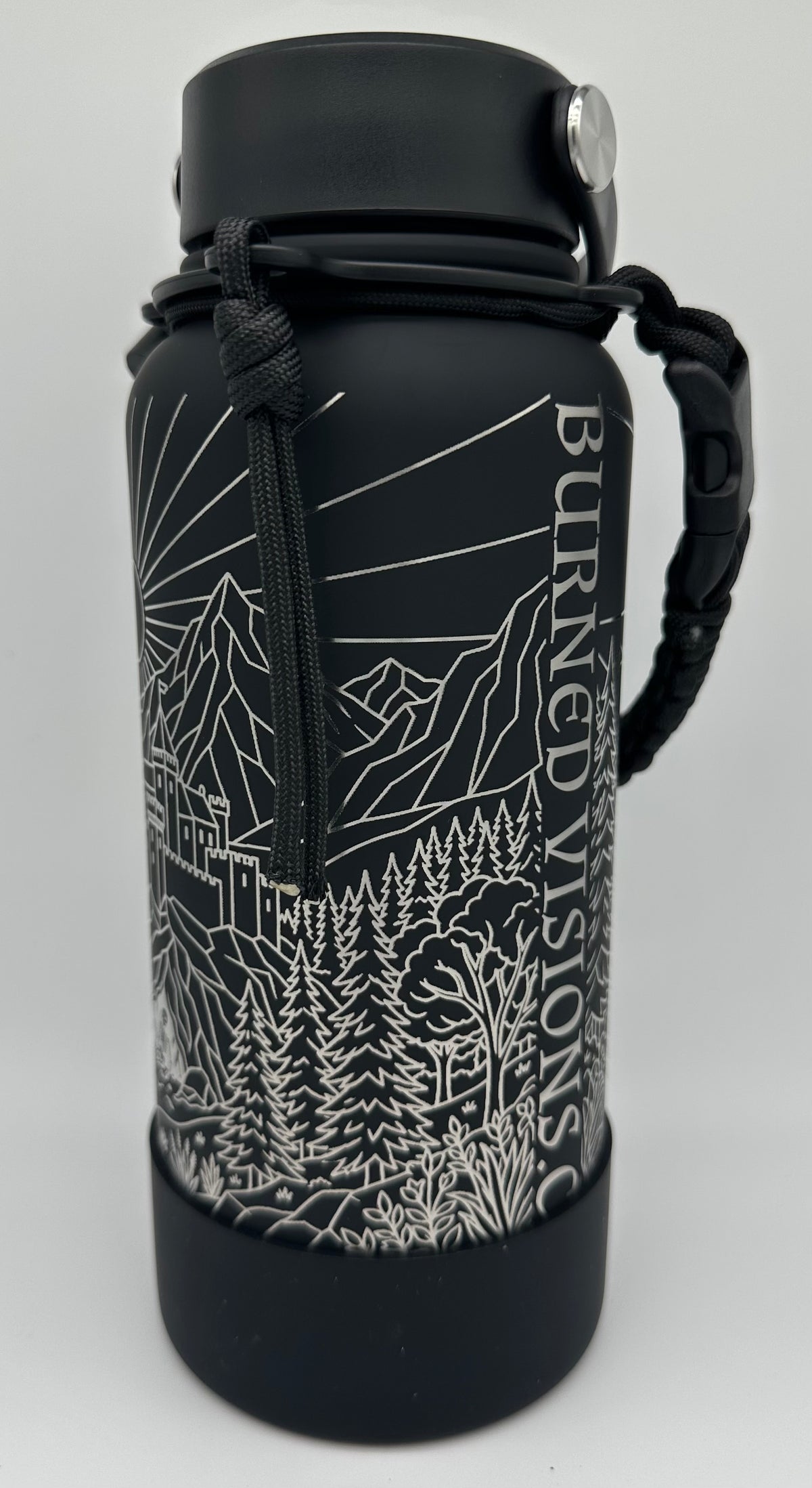 "Black Hole Knight" 34 ounce Soft-Touch Powder-Coated Finish (Black)