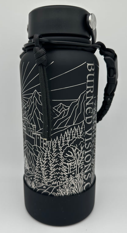 "Black Hole Knight" 34 ounce Soft-Touch Powder-Coated Finish (Black)