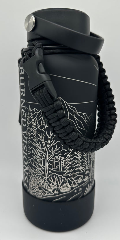 "Black Hole Knight" 34 ounce Soft-Touch Powder-Coated Finish (Black)